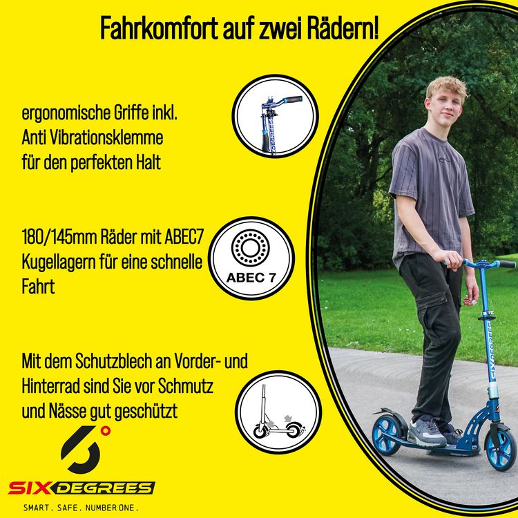Produktbild: SIX DEGREES Alu Scooter Junior 180/145