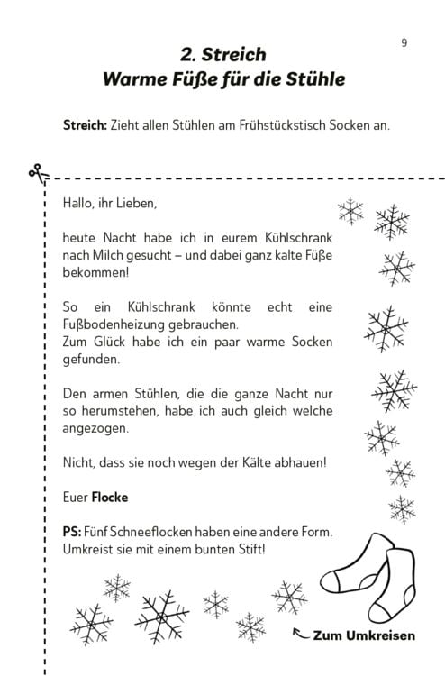 Produktbild: Die lustigsten Wichtelbriefe f&uuml;r Kinder | Zum Ausschneiden & sofort Verwenden | Interaktives Adventskalender-Buch