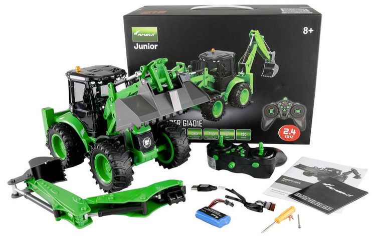 Produktbild: Amewi Baggerlader G1401E 1:14 RC Funktionsmodell Baufahrzeug