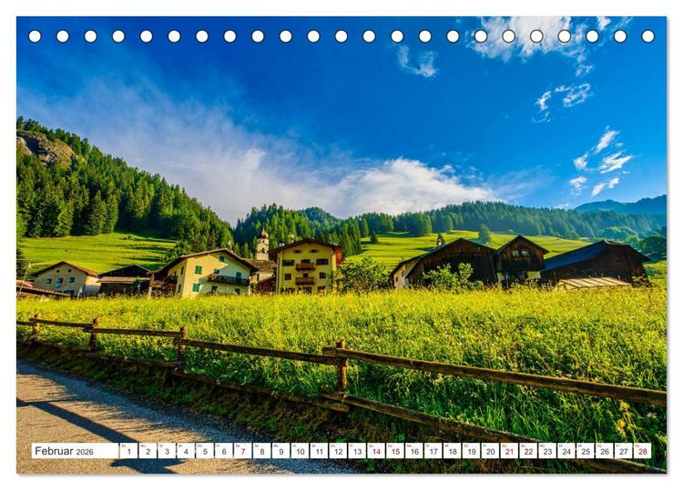 Produktbild: ALPENP&Auml;SSE &Ouml;sterreich - Schweiz - Italien (Tischkalender 2026 DIN A5 quer), CALVENDO Monatskalender