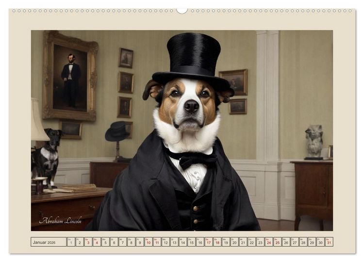 Produktbild: Historische Hundetage (hochwertiger Premium Wandkalender 2026 DIN A2 quer), Kunstdruck in Hochglanz