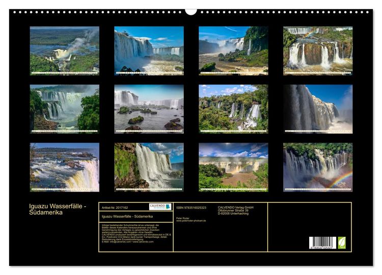 Produktbild: Iguazu Wasserf&auml;lle - S&uuml;damerika (Wandkalender 2026 DIN A2 quer), CALVENDO Monatskalender