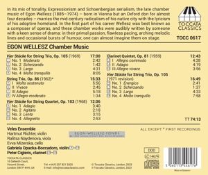 Produktbild: Egon Wellesz: Kammermusik