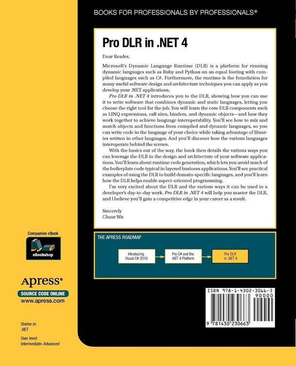 Produktbild: Pro DLR in .NET 4