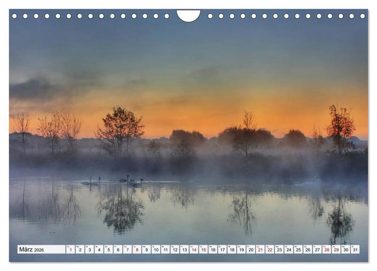 Produktbild: G&ouml;ttererwachen. Die Natur im mystischen Nebel (Wandkalender 2026 DIN A4 quer), CALVENDO Monatskalender