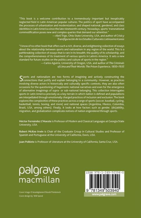 Produktbild: Sports and Nationalism in Latin / o America