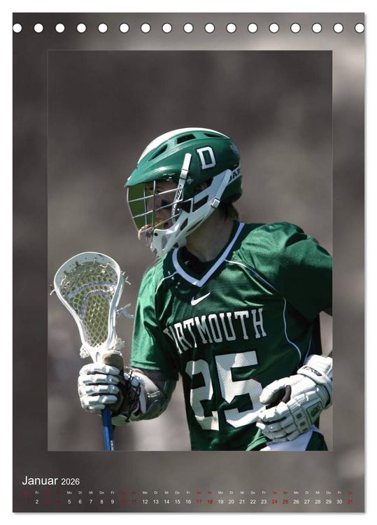 Produktbild: Teamsport - LACROSSE (Tischkalender 2026 DIN A5 hoch), CALVENDO Monatskalender