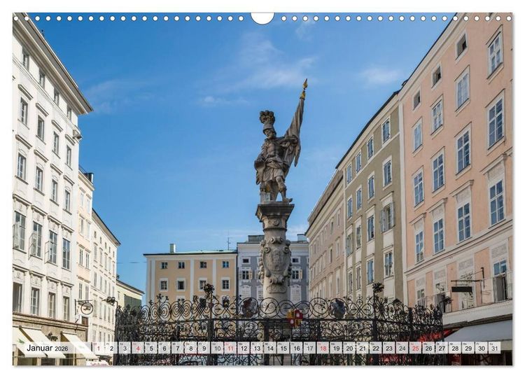 Produktbild: Charmantes Stadtherz SALZBURG (Wandkalender 2026 DIN A3 quer), CALVENDO Monatskalender
