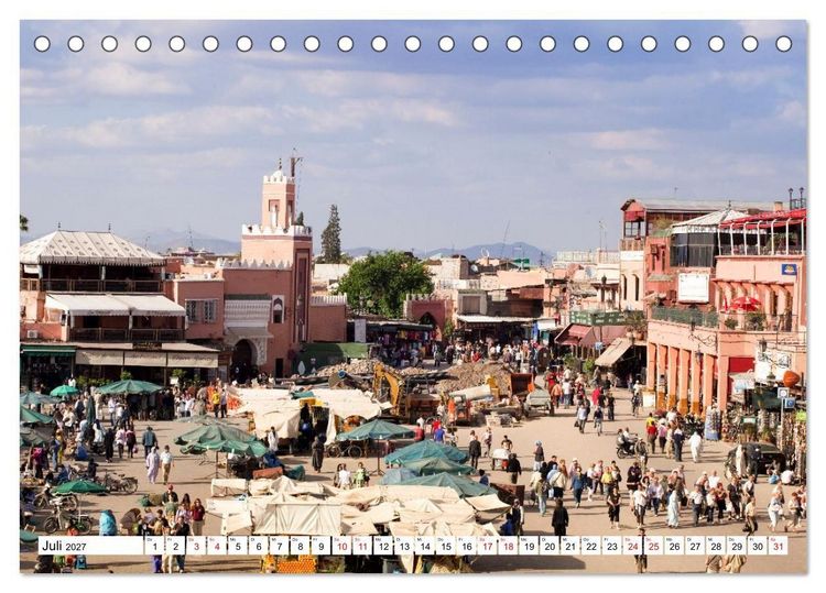 Produktbild: Marrakesch - Momente einer Reise (Tischkalender 2027 DIN A5 quer), CALVENDO Monatskalender