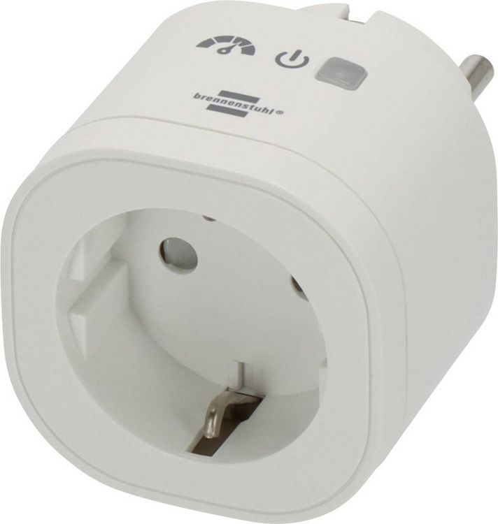 Produktbild: Brennenstuhl 1294880 Wi-Fi Smarte WLAN-Steckdose Innenbereich, Steckdose 3680W