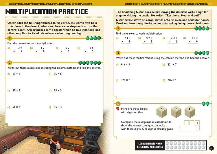 Produktbild: Minecraft Maths Ages 8-9