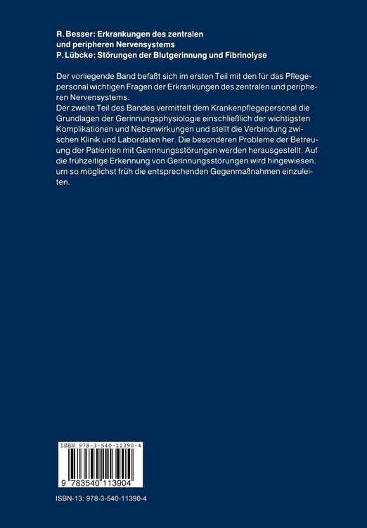 Produktbild: Erkrankungen des zentralen und peripheren Nervensystems / St&ouml;rungen der Blutgerinnung und Fibrinolyse