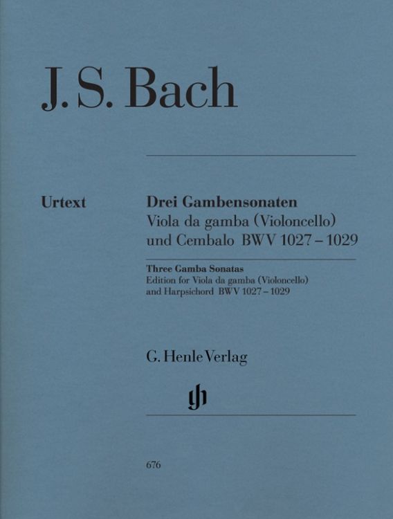 Produktbild: Johann Sebastian Bach - Drei Gambensonaten BWV 1027-1029