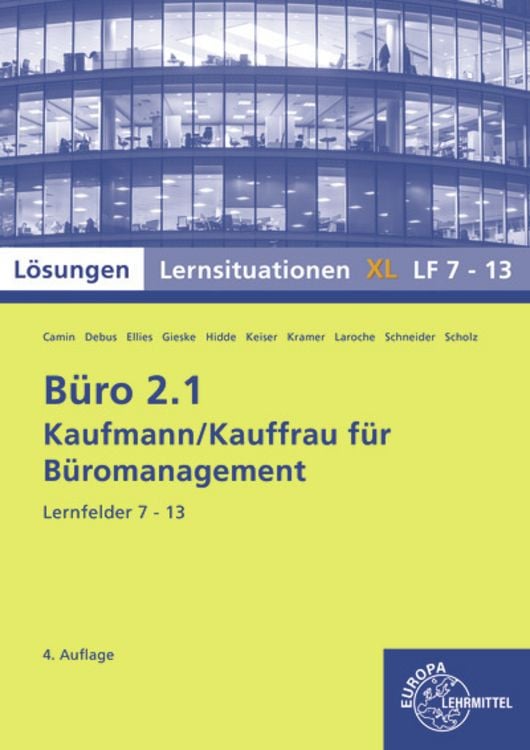 Bild vom Artikel Lös. zu 72955 Büro 2.1, Lernsit. XL LF 7-13 vom Autor Stephanie Hidde