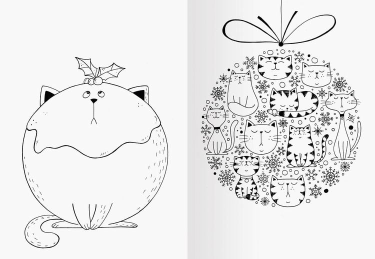 Produktbild: A Million Christmas Cats: Mein Katzen-Malbuch zu Weihnachten
