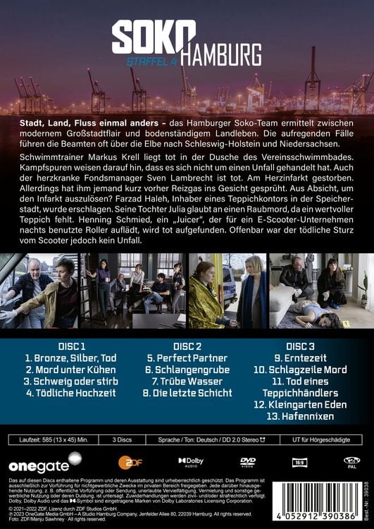 Produktbild: Soko Hamburg Staffel 4 [3 DVDs]