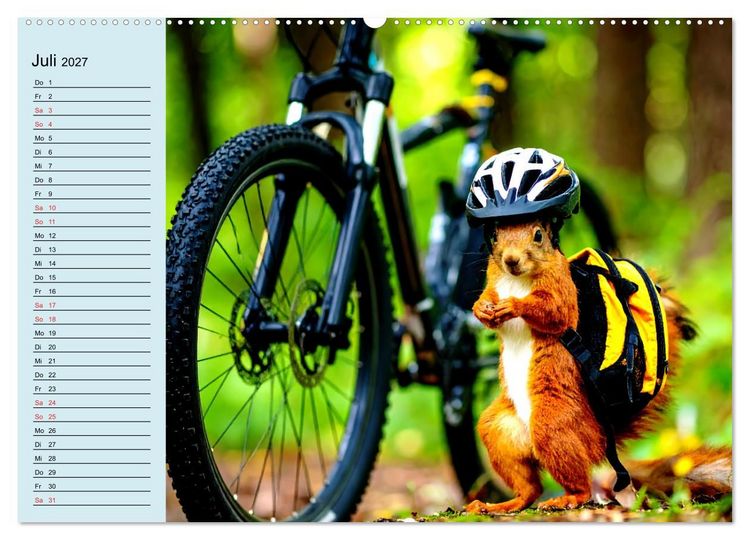 Produktbild: Tierisch kreativ: Hobbies im Tierreich (hochwertiger Premium Wandkalender 2027 DIN A2 quer), Kunstdruck in Hochglanz