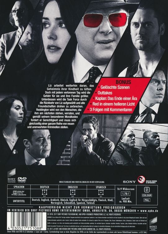 Produktbild: The Blacklist - Season 4 [6 DVDs]