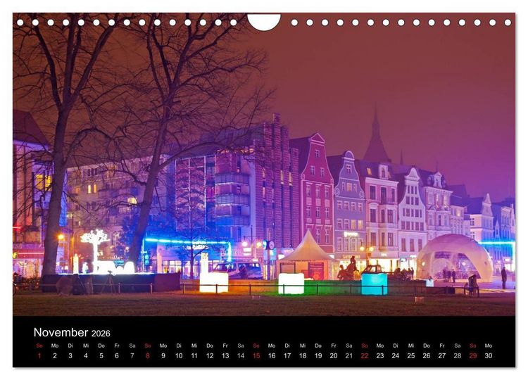 Produktbild: Rostock (Wandkalender 2026 DIN A4 quer), CALVENDO Monatskalender