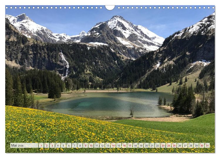 Produktbild: Bergblicke der Schweiz (Wandkalender 2026 DIN A3 quer), CALVENDO Monatskalender