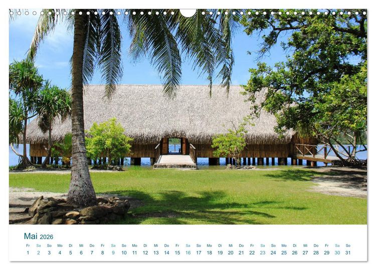 Produktbild: S&uuml;dsee-Insel Huahine - Paradies am Ende der Welt (Wandkalender 2026 DIN A3 quer), CALVENDO Monatskalender