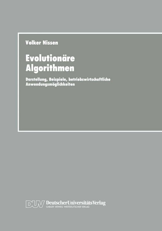 Produktbild: Evolution&auml;re Algorithmen