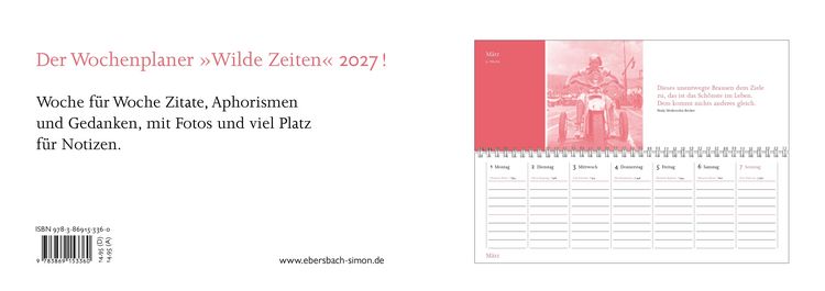 Produktbild: Wilde Zeiten &ndash; Wochenplaner 2027
