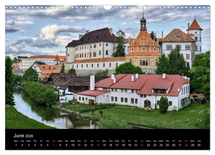 Produktbild: Monuments of Czech Republic 2026 (Wall Calendar 2026 DIN A3 landscape), CALVENDO 12 Month Wall Calendar