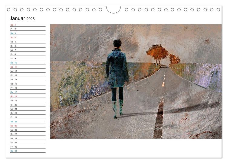 Produktbild: PHANTASTISCHER REALISMUS - SURREALE WELTEN (Wandkalender 2026 DIN A4 quer), CALVENDO Monatskalender