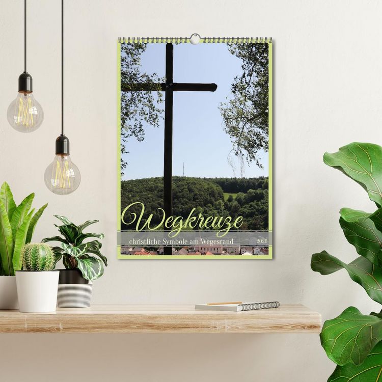 Produktbild: Wegkreuze - christliche Symbole am Wegesrand (Wandkalender 2026 DIN A3 hoch), CALVENDO Monatskalender