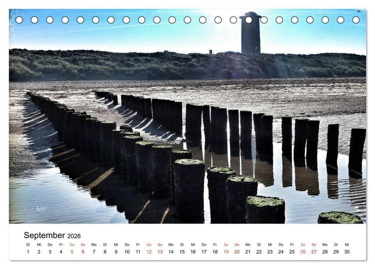 Produktbild: Wieder an der Nordsee (Tischkalender 2026 DIN A5 quer), CALVENDO Monatskalender