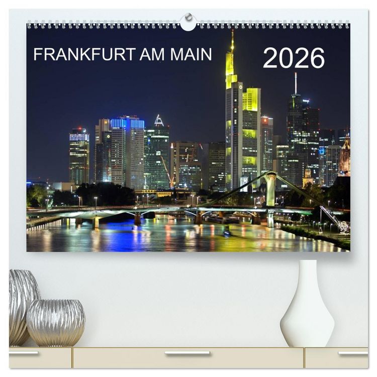 Produktbild: Frankfurt am Main (hochwertiger Premium Wandkalender 2026 DIN A2 quer), Kunstdruck in Hochglanz