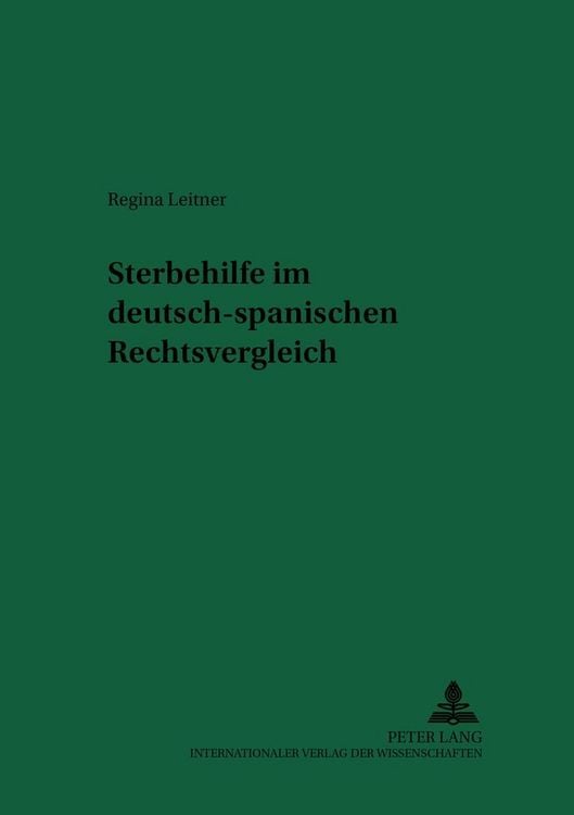 Produktbild: Sterbehilfe im deutsch-spanischen Rechtsvergleich