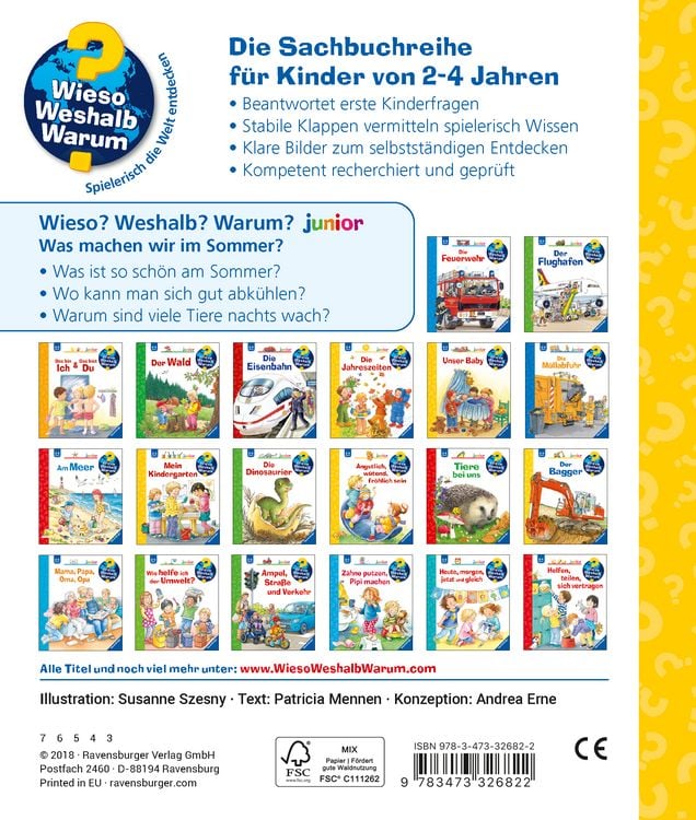 Produktbild: Wieso? Weshalb? Warum? junior, Band 60 - Was machen wir im Sommer?