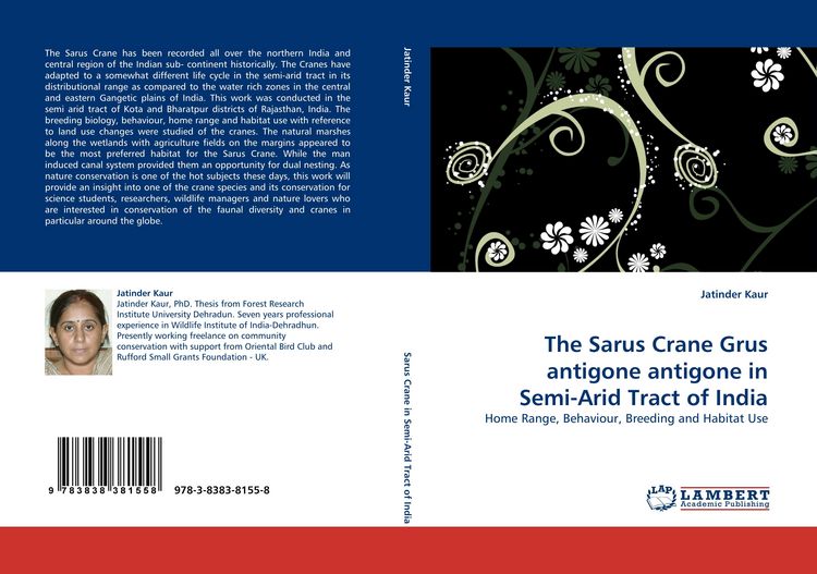 Produktbild: The Sarus Crane Grus antigone antigone in Semi-Arid Tract of India