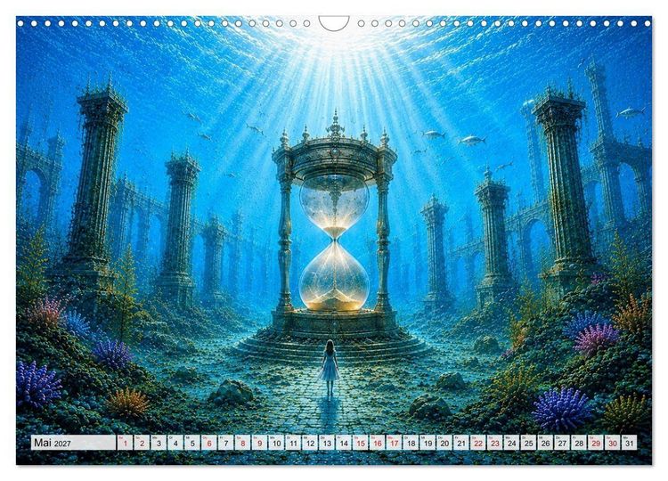 Produktbild: Versunkene Welten &ndash; Mystische Tiefen zwischen Traum und Ewigkeit (Wandkalender 2027 DIN A3 quer), CALVENDO Monatskalender