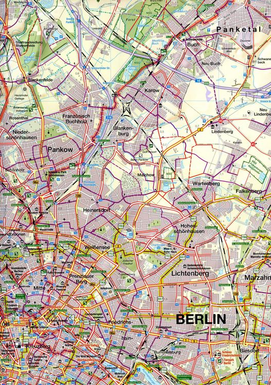 Produktbild: Fahrradkarte Berlin Nord