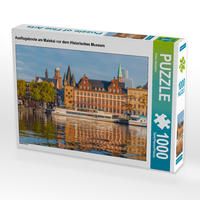 Produktbild: CALVENDO Puzzle Ausflugsboote am Mainkai vor dem Historisches Museum | 1000 Teile Lege-Gr&ouml;&szlig;e 64x48cm Foto-Puzzle f&uuml;r gl&uuml;ckliche Stunden