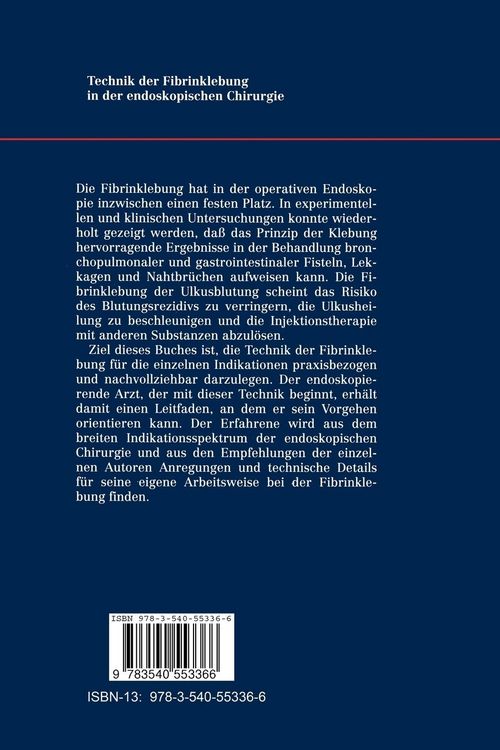 Produktbild: Technik der Fibrinklebung in der endoskopischen Chirurgie
