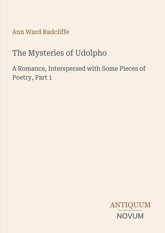 Produktbild: The Mysteries of Udolpho