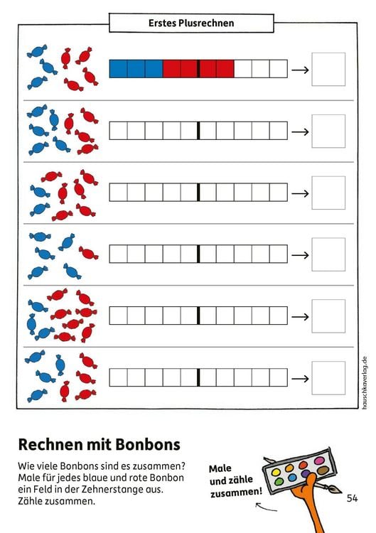 Produktbild: Schulstart-Block ab 6 Jahre &ndash; Zahlen schreiben, z&auml;hlen und rechnen
