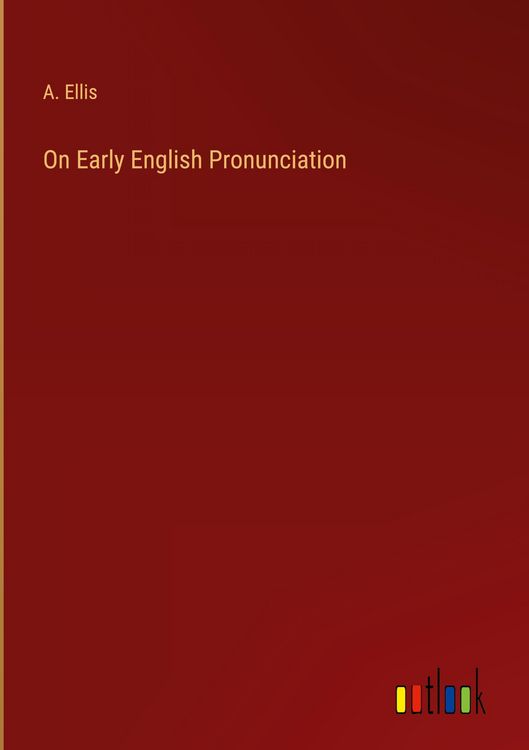 Produktbild: On Early English Pronunciation