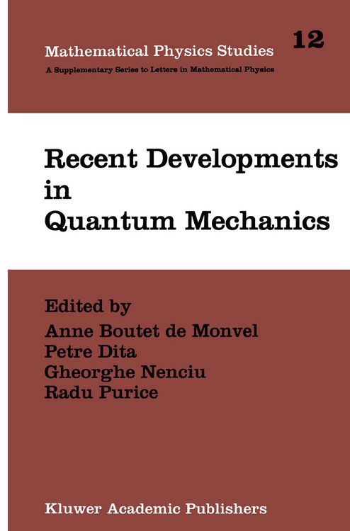 Produktbild: Recent Developments in Quantum Mechanics
