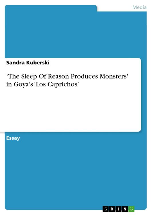 Produktbild: 'The Sleep Of Reason Produces Monsters' in Goya's 'Los Caprichos'