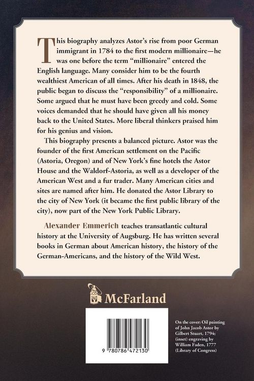 Produktbild: John Jacob Astor and the First Great American Fortune