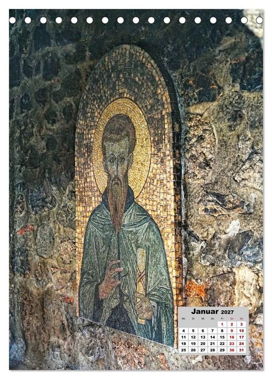 Produktbild: Orthodoxe Kirchen in Nordmazedonien (Tischkalender 2027 DIN A5 hoch), CALVENDO Monatskalender