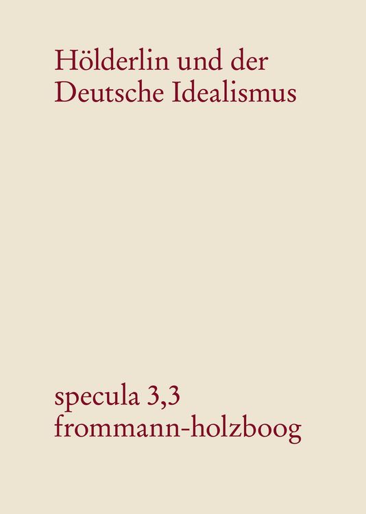 Produktbild: H&ouml;lderlin und der Deutsche Idealismus