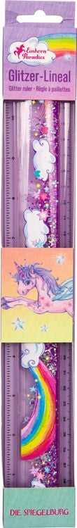 Produktbild: Glitzer-Lineal / Einhornparadies