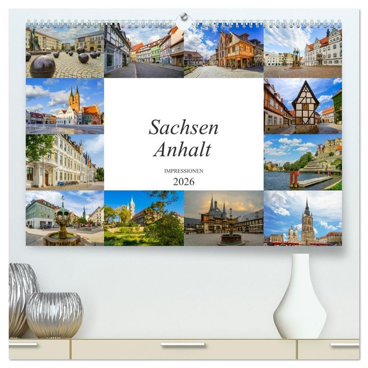 Produktbild: Sachsen Anhalt Impressionen (hochwertiger Premium Wandkalender 2026 DIN A2 quer), Kunstdruck in Hochglanz