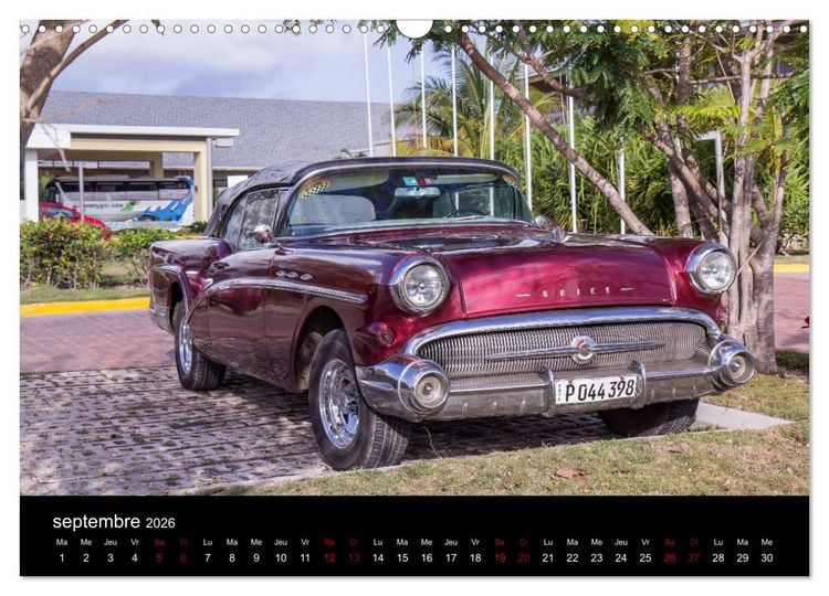 Produktbild: Cuba les belles am&eacute;ricaines (Calendrier mural 2026 DIN A3 vertical), CALVENDO calendrier mensuel